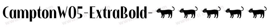 CamptonW05-ExtraBold字体转换