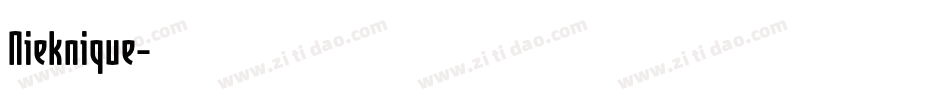 Nieknique字体转换
