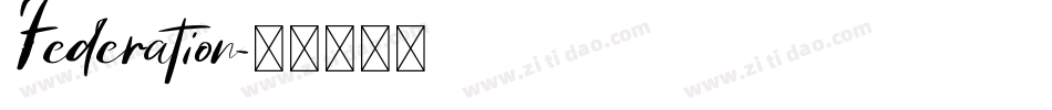 Federation字体转换
