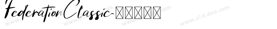 FederationClassic字体转换