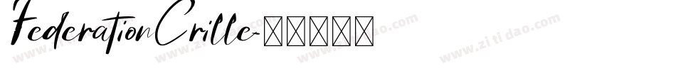 FederationCrille字体转换