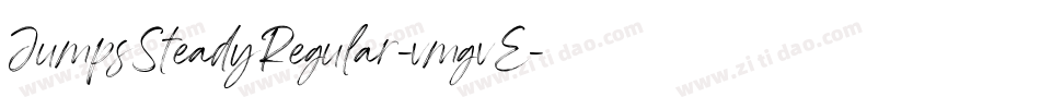 JumpsSteadyRegular-vmgvE字体转换