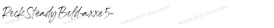 RockSteadyBold-axxe5字体转换
