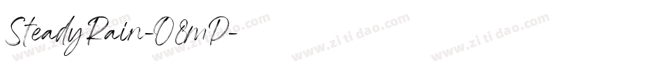 SteadyRain-O8mP字体转换