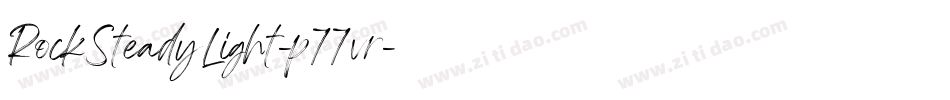 RockSteadyLight-p77vr字体转换