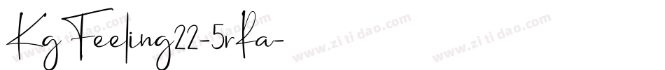 KgFeeling22-5rRa字体转换