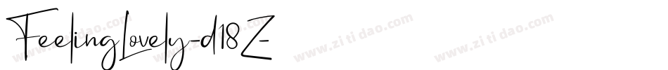 FeelingLovely-d18Z字体转换