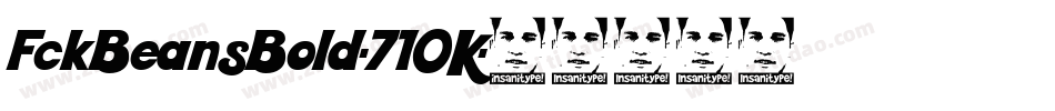 FckBeansBold-71OK字体转换