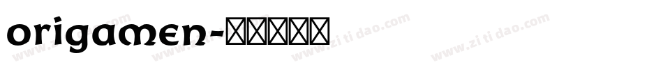 origamen字体转换