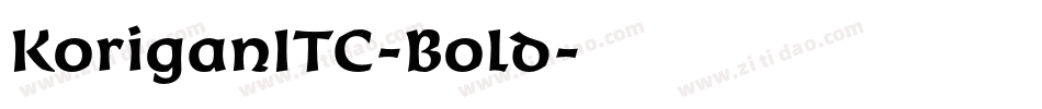 KoriganITC-Bold字体转换