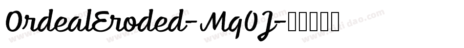 OrdealEroded-Mq0J字体转换