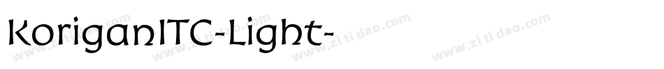 KoriganITC-Light字体转换