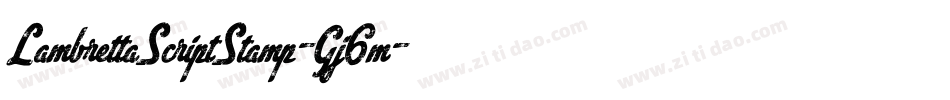 LambrettaScriptStamp-Gj6m字体转换