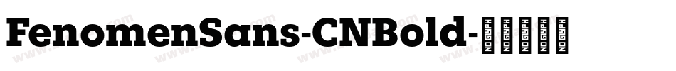 FenomenSans-CNBold字体转换