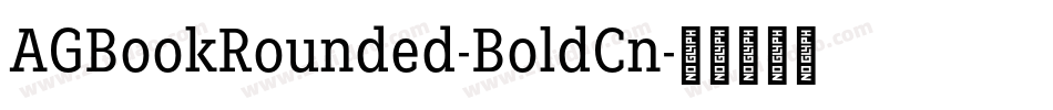 AGBookRounded-BoldCn字体转换