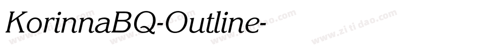 KorinnaBQ-Outline字体转换
