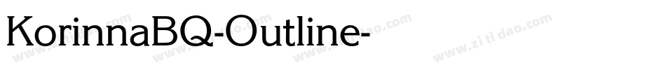 KorinnaBQ-Outline字体转换