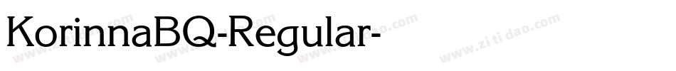 KorinnaBQ-Regular字体转换