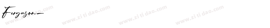 Ferguson字体转换