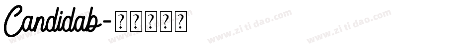 Candidab字体转换