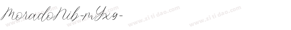 MoradoNib-mYx9字体转换