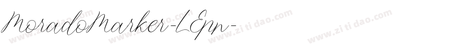 MoradoMarker-LEpn字体转换