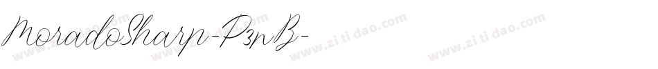 MoradoSharp-P3nB字体转换