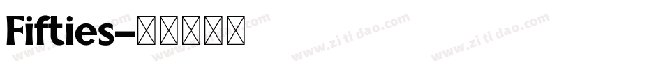 Fifties字体转换