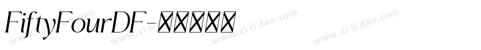 FiftyFourDF字体转换