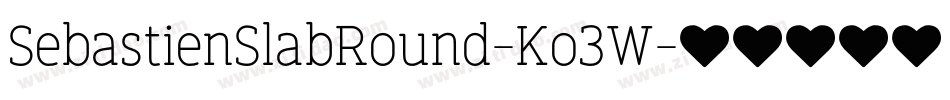 SebastienSlabRound-Ko3W字体转换