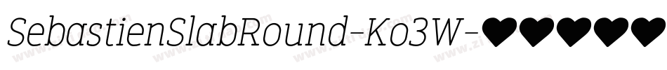 SebastienSlabRound-Ko3W字体转换