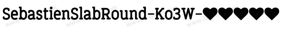 SebastienSlabRound-Ko3W字体转换