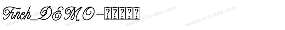 Finch_DEMO字体转换