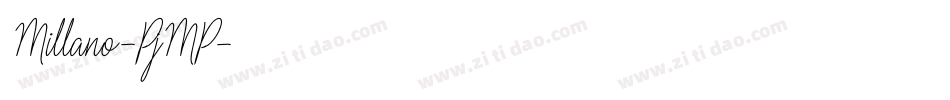 Millano-PjMP字体转换