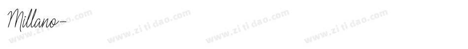 Millano字体转换
