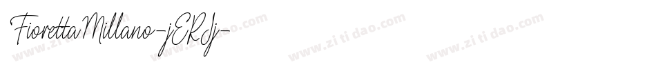 FiorettaMillano-jERJj字体转换
