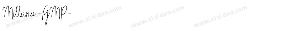 Millano-PjMP字体转换