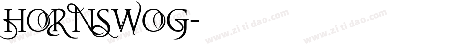 HORNSWOG字体转换