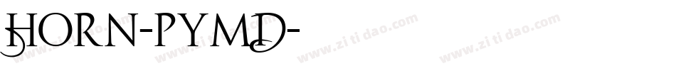 Horn-pymD字体转换