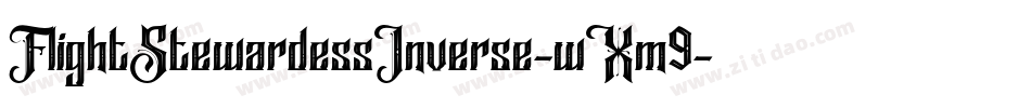 FlightStewardessInverse-wXm9字体转换