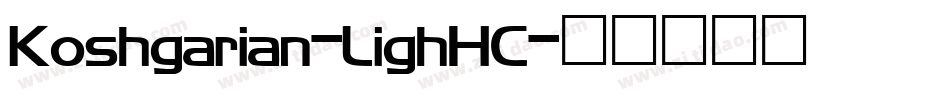 Koshgarian-LighHC字体转换