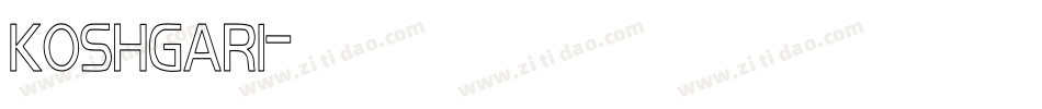 KOSHGAR1字体转换