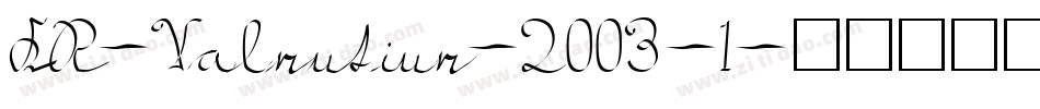 KR-Valentine-2003-1字体转换