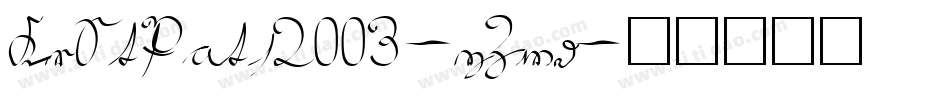 KrStPats2003-yZwd字体转换