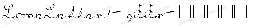 LoveLetters-qKKr字体转换
