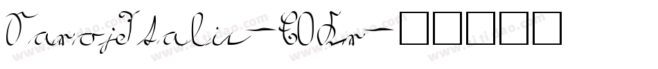 SarojItalic-E0Kr字体转换