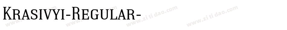 Krasivyi-Regular字体转换
