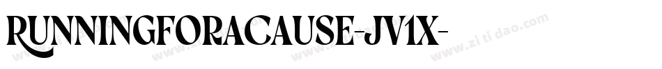 RunningForACause-JV1x字体转换