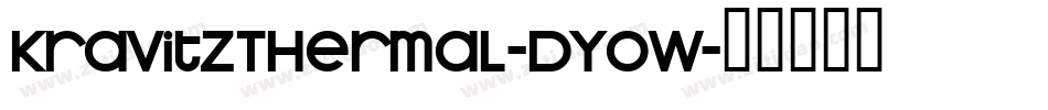 KravitzThermal-DYoW字体转换
