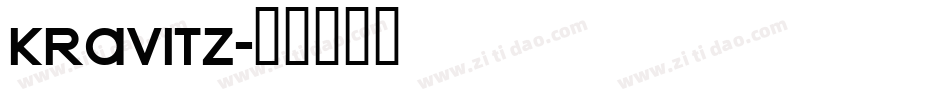 KRAVITZ字体转换